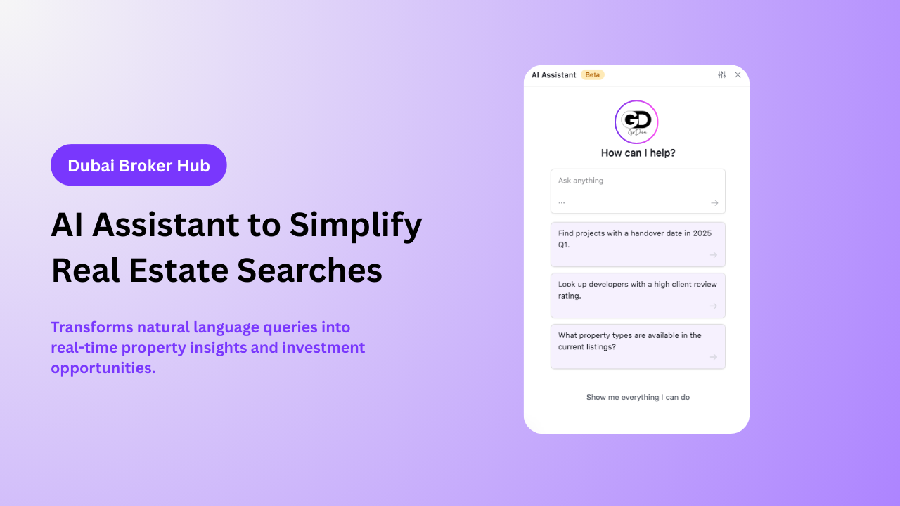 GoDubai Portal: The First AI-Powered Real Estate Broker in the UAE